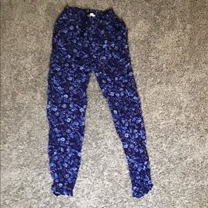 Knit blue pants